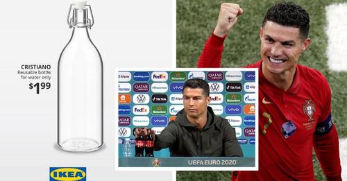 Ikea Lança Garrafas De água Com O Nome De Cristiano Ronaldo Depois Do