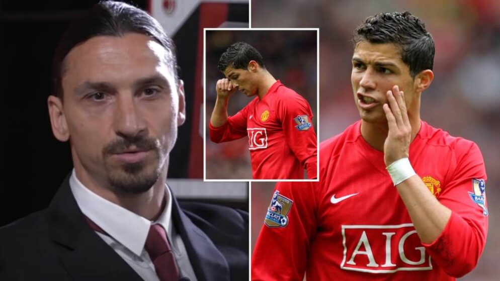 Zlatan Ibrahimović diz que Cristiano Ronaldo foi “levado ao colo” por Wayne Rooney na sua primeira passagem pelo United