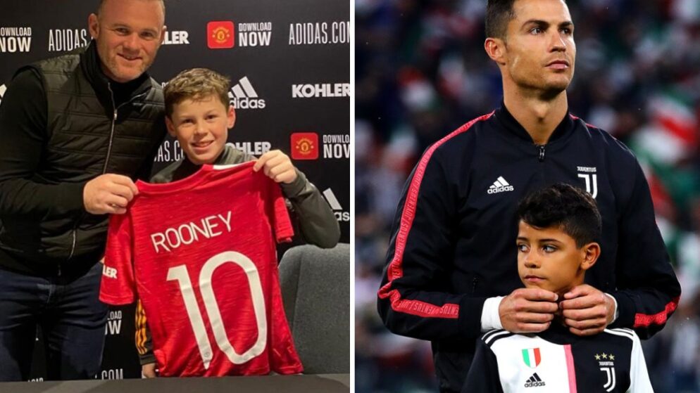 Os filhos de Wayne Rooney e de Cristiano Ronaldo vão ser colegas de equipa na academia do Manchester United