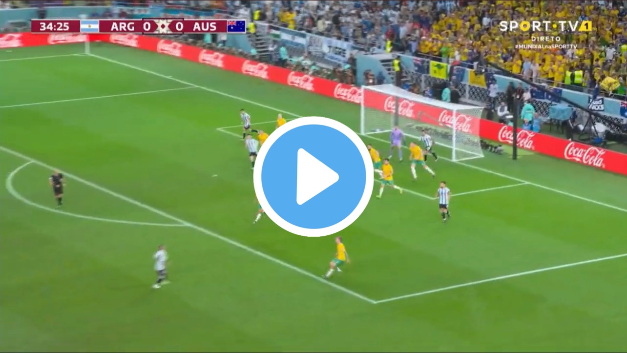 A assistência do benfiquista Otamendi está a correr o mundo do futebol