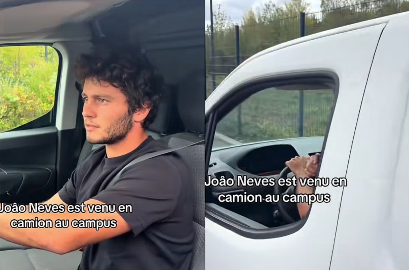 João Neves chegou ao treino do PSG numa carrinha para entregar centenas de presentes a crianças